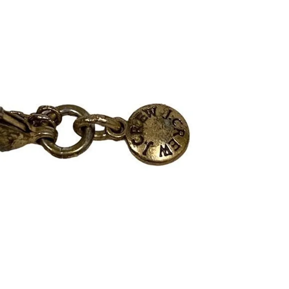 J.‎ Crew Double Strand Fine Chain Antique Gold Tone Bracelet